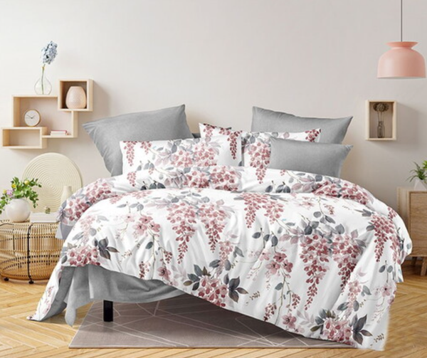 Изображение товара Комплект постельного белья Реноме 1.5сп Оливковая коллекция. Простыня на резинке УУ 045 (поплин)