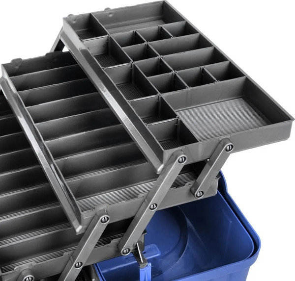 Изображение товара Ящик для инструментов Helios Трехполочный T-HS-3TTB-B (синий)