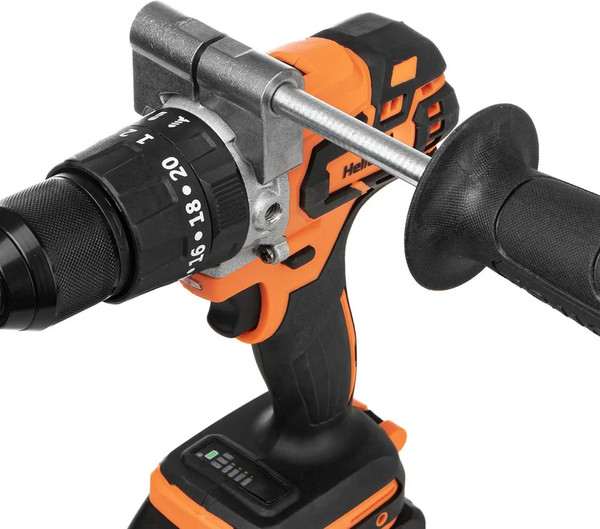 Изображение товара Аккумуляторная дрель-шуруповерт Helios 21V 6A 120 Нм / HS-CJ-1001