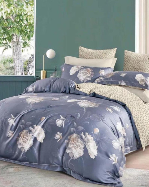 Изображение товара Комплект постельного белья Реноме Евро Оливковая коллекция. Простыня на резинке УУ 6852 (поплин)