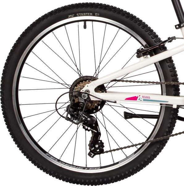 Изображение товара Велосипед Novatrack Novara 24 / 24AHV.NOVARA.10WT5 (10, белый)
