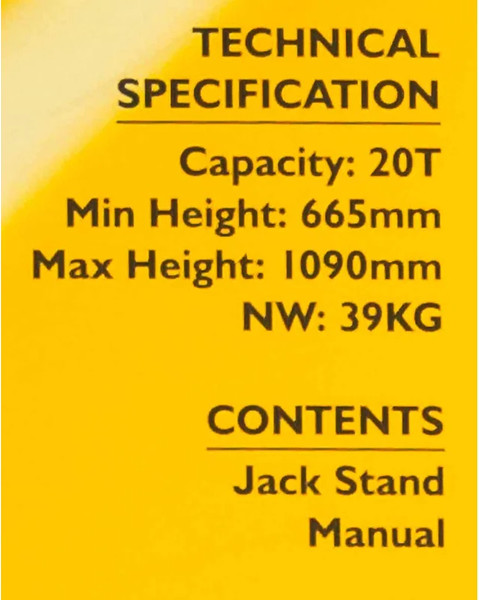 Изображение товара Подставка под автомобиль JCB JCB-TZ200012 (59573)