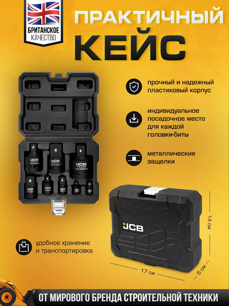 Изображение товара Набор адаптеров слесарных JCB 4089MPB (61069)