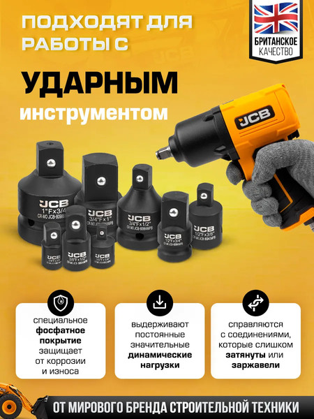 Изображение товара Набор адаптеров слесарных JCB 4089MPB (61069)