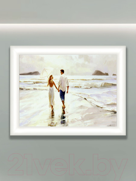 Изображение товара Картина Декарт Море, прогулка 8Л0407 (в раме)