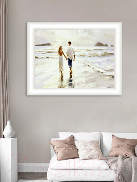 Изображение товара Картина Декарт Море, прогулка 8Л0407 (в раме)