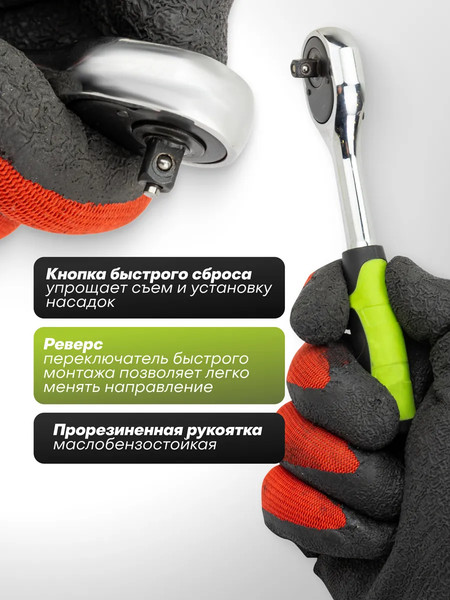 Изображение товара Трещотка ForsLine 57 859 / FL-80222