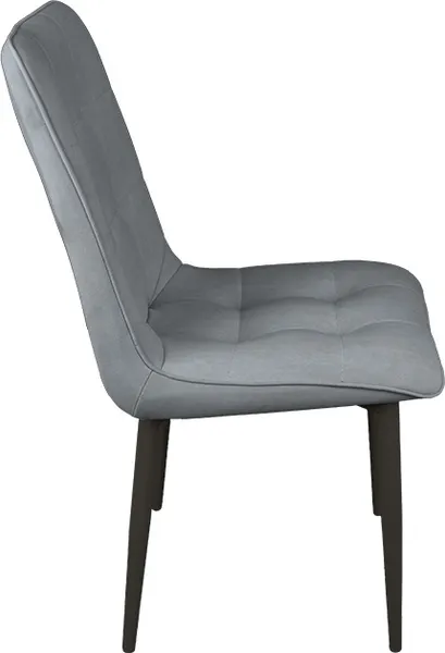 Изображение товара Стул ТриЯ Фредо / 262829 (черный муар/микровелюр Brendy Grey)