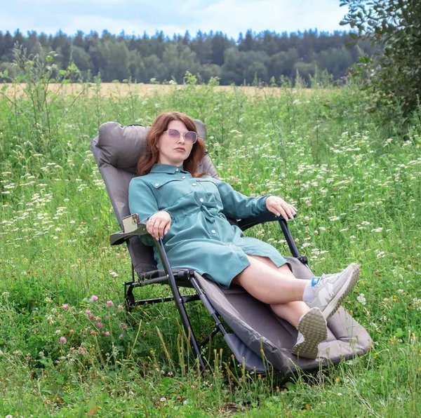 Изображение товара Складной шезлонг ISMA ISMA-FG-HY-8000LGR (61625)