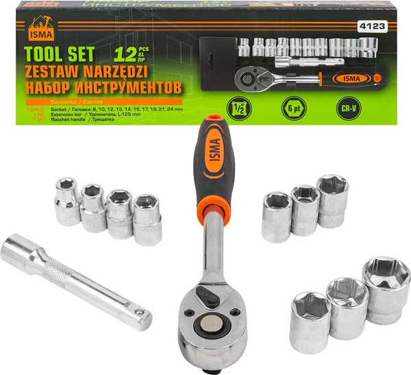 Изображение товара Универсальный набор инструментов ISMA ISMA-4123 (61 267)