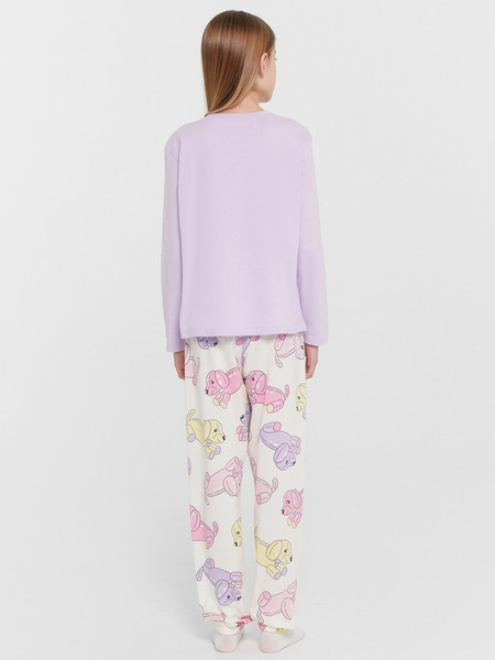 Изображение товара Пижама детская Mark Formelle 567740 (р.134-68, светло-лиловый/собачки на молочном)