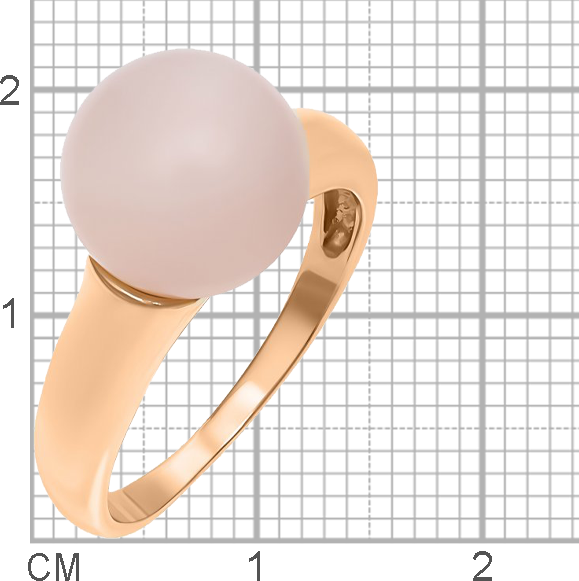 Изображение товара Кольцо из розового золота Кристалл CM87700226773 (р.17, с кварцем)