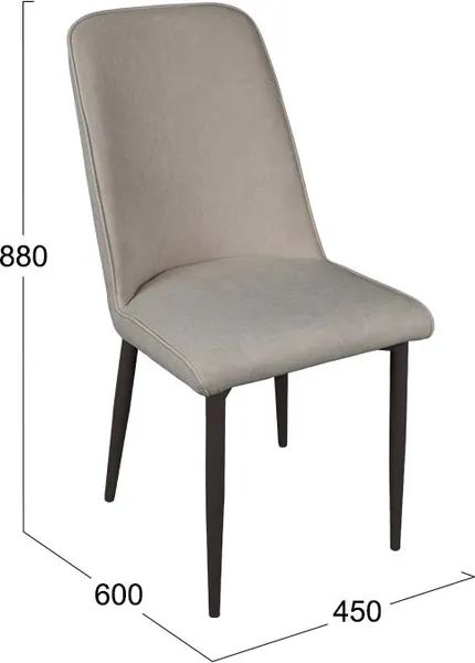 Изображение товара Стул ТриЯ Шарли / 262851 (черный муар/микровелюр Brendy Creame)