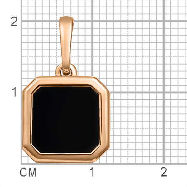 Изображение товара Подвеска из розового золота Кристалл CN50800226773 (с агатом)