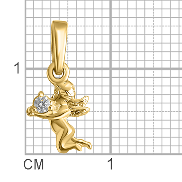 Изображение товара Подвеска из желтого золота Кристалл CP98700226773 (с фианитом)