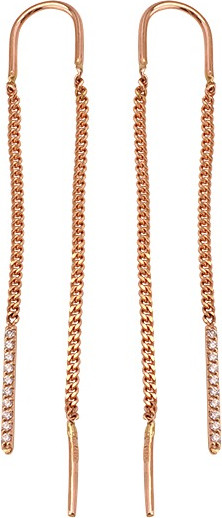 Изображение товара Серьги из розового золота Кристалл CD64100226773 (с фианитами)