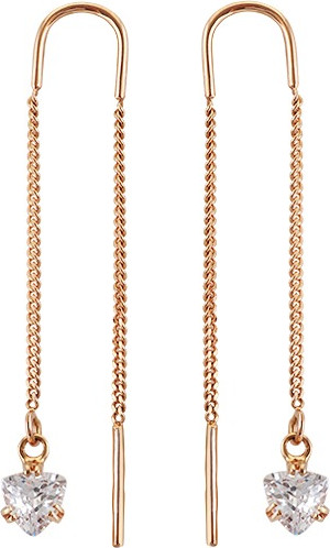 Изображение товара Серьги из розового золота Кристалл CD69200226773 (с фианитами)