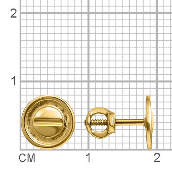 Изображение товара Серьги из желтого золота Кристалл CP86300226773