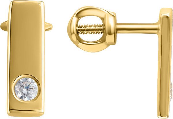 Изображение товара Серьги из розового золота Кристалл CQ07300226773 (с фианитом)
