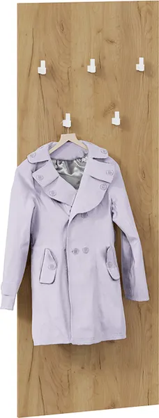 Изображение товара Секция в прихожую ТриЯ Хилтон №4 / 251067 (дуб крафт золотой/белый матовый)