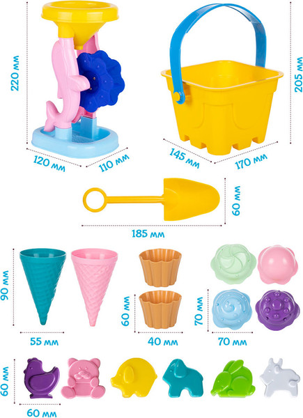 Изображение товара Набор игрушек для песочницы Fancy PN96