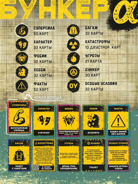 Изображение товара Настольная игра Экономикус Бункер. Поколение Альфа / Э050