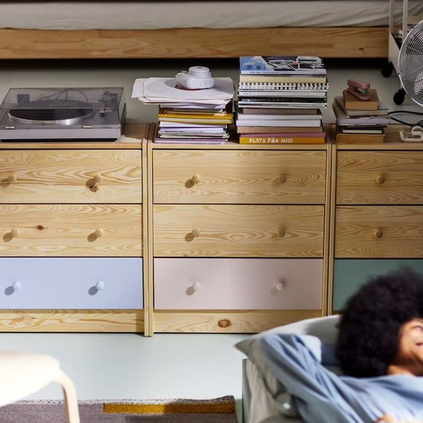 Изображение товара Комод Dipriz Раст 3 ящика с перегородками / Д.20074.1 (зеленый pantone 5497)