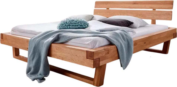 Изображение товара Двуспальная кровать Dipriz BE-0592 160-200 / Д.83166.1 (с настилом/дуб масло)