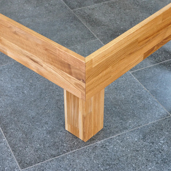 Изображение товара Двуспальная кровать Dipriz Buona Vita 180х200 / Д.83140.1 (дуб/лак УФ)