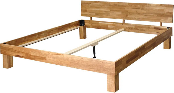 Изображение товара Двуспальная кровать Dipriz Buona Vita 200х200 / Д.83141.1 (дуб/лак УФ)