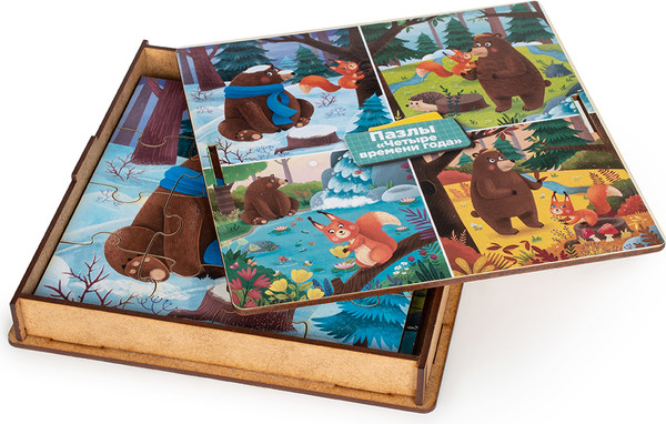 Изображение товара Развивающая игра Genio Kids Пазлы Четыре времени года / PVG