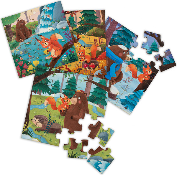 Изображение товара Развивающая игра Genio Kids Пазлы Четыре времени года / PVG