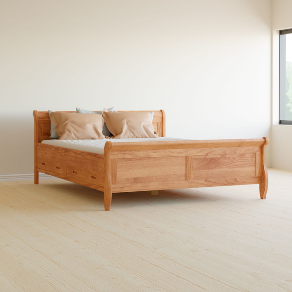 Изображение товара Двуспальная кровать Dipriz Мелания 160 / Д.83315.1 (дуб/масло)