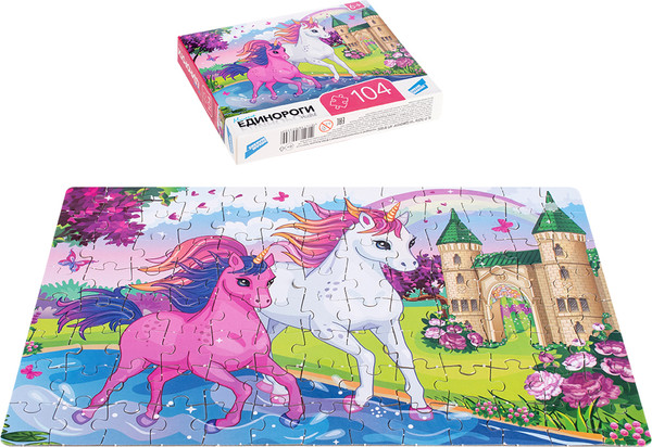 Изображение товара Пазл Dream Makers Единороги / RI1005C (104эл)