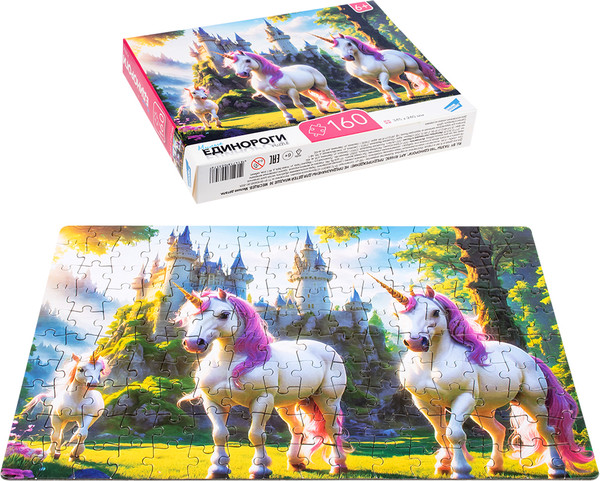 Изображение товара Пазл Dream Makers Единороги / RI1605C (160эл)