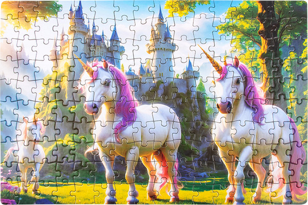 Изображение товара Пазл Dream Makers Единороги / RI1605C (160эл)