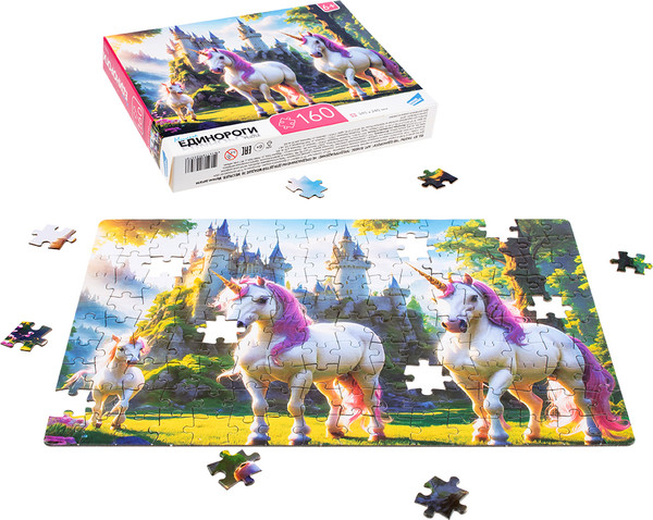 Изображение товара Пазл Dream Makers Единороги / RI1605C (160эл)
