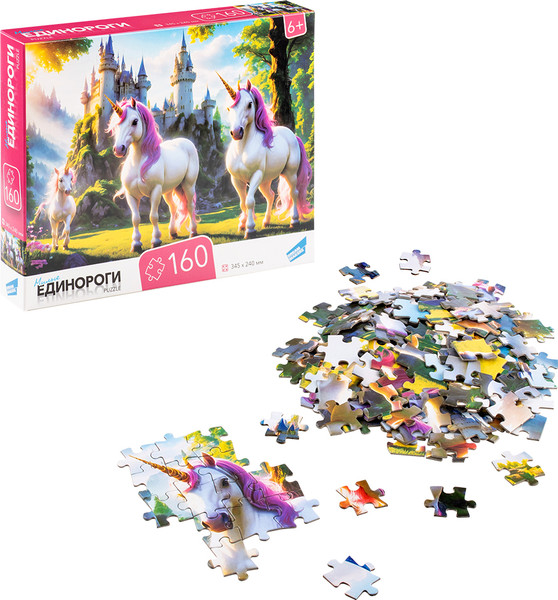 Изображение товара Пазл Dream Makers Единороги / RI1605C (160эл)