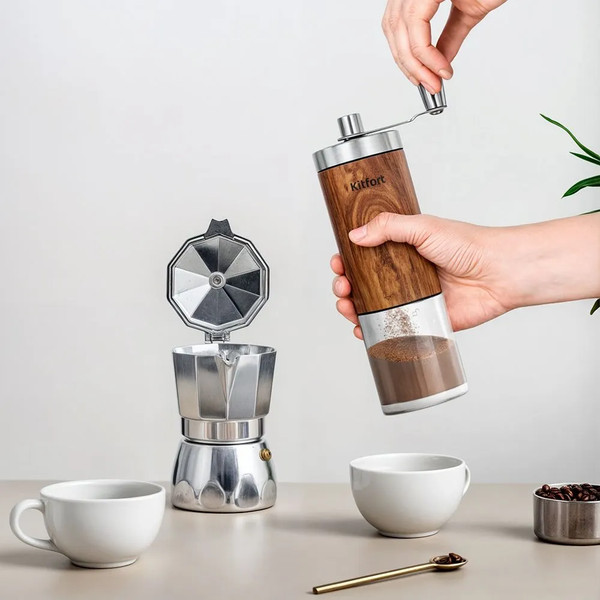 Изображение товара Кофемолка механическая Kitfort КТ-7532