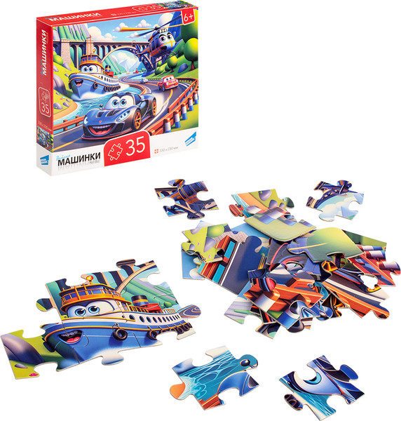 Изображение товара Развивающая игра Dream Makers Машинки / RI3505C (35эл)