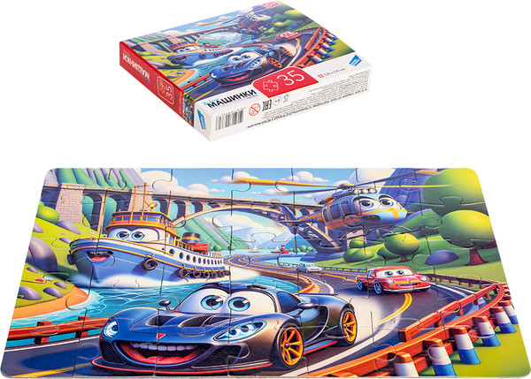 Изображение товара Развивающая игра Dream Makers Машинки / RI3505C (35эл)