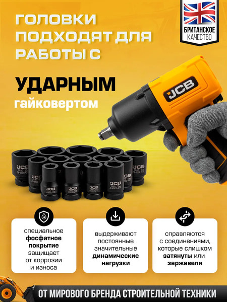 Изображение товара Набор головок слесарных JCB JCB-8152-5MPB (64928)