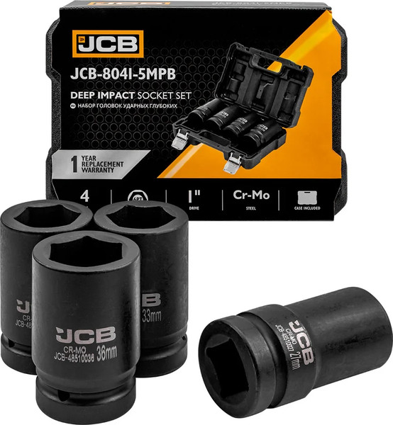 Изображение товара Набор головок слесарных JCB JCB-8041-5MPB (64925)