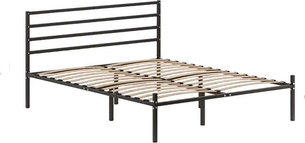 Изображение товара Полуторная кровать Домаклево Металика Г4 120x200 (черный)
