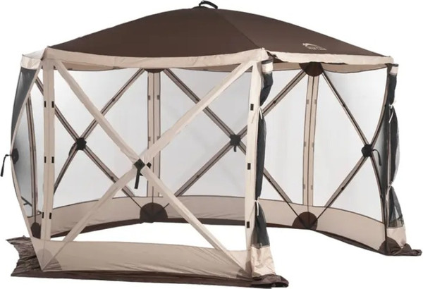 Изображение товара Туристический шатер Wild Land Hub screen house 600 / 920003-0004-0024.SET (коричнево-бежевый, со стенками)