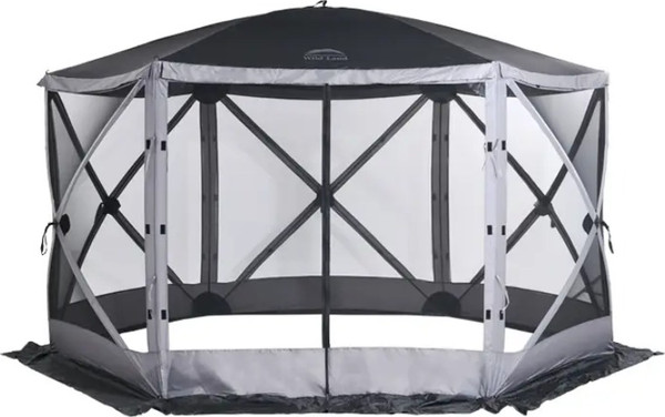 Изображение товара Туристический шатер Wild Land Hub screen house 600 / 920003-0004-0024.SET (коричнево-бежевый, со стенками)