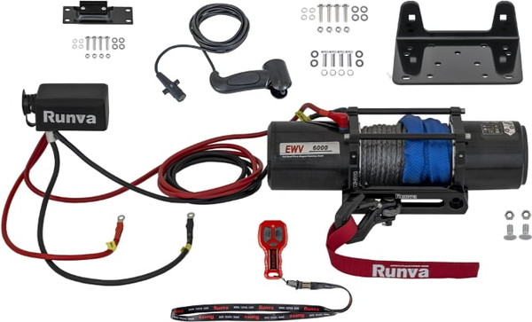 Изображение товара Лебедка электрическая Runva 6000 lbs 2722кг / EWV6000SSR (синтетический трос)