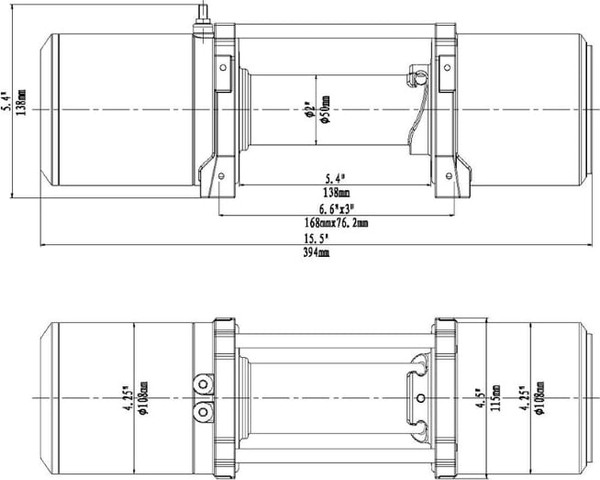 Изображение товара Лебедка электрическая Runva 6000 lbs 2722кг / EWV6000SSR (синтетический трос)