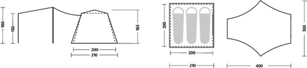 Изображение товара Палатка Naturehike Ango / CNK2550WS010-VGL3 (серый)