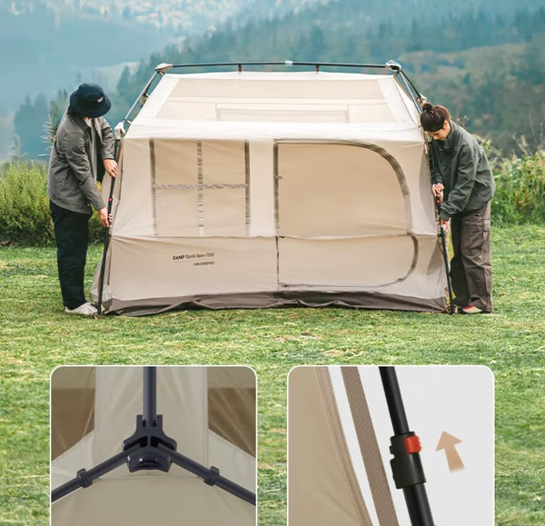 Изображение товара Палатка Naturehike Village 6.0 II / CNK2300ZP021-DCFS (коричневый)